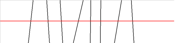 Количество областей, которое пересекает линия на плоскости