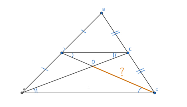 ЕГЭ по математике - Задание 1 (задача на среднюю линию треугольника 2, решение)