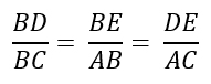 ЕГЭ по математике - Задание 1 (задача на подобие треугольников 4, отношение сторон 2)