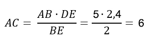 ЕГЭ по математике - Задание 1 (задача на подобие треугольников 4, отношение сторон 3)