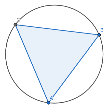 Окружность, описанная около равностороннего треугольника